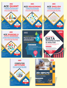 Study Package For IBPS/ SBI/ RRB / RBI Bank Clerk / Po Prelims & Mains & All Banking Exams Set of 8 Books (English Printed Edition) By Adda247