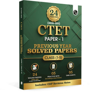 PW CTET Paper 1 (Class 1–5) 24 Previous Year Solved Papers 2026-2011 Hindi Edition