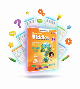 200+ Riddles For Kids on 25+ Themes- English Mystery Riddles Book For 4+ Year Old