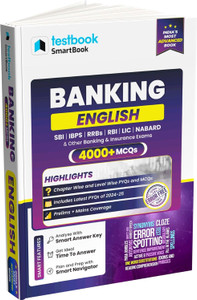 Banking - English Smartbook 5000+ MCQs & PYPs  - Useful for SBI, IBPS, RRBs, RBI, LIC, NABARD, and other key Banking & Insurance exams