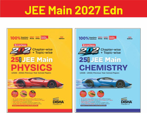 Disha Combo (2 Books)� 202 Physics&Chemistry Chapterwise JEE Mains Previous Year Solved Papers (2026 - 2002)| 25 Year JEE Mains PYQ Book 2026
