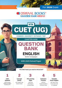 Oswaal NTA CUET (UG) Chapter-wise Question Bank English For 2026 Exam