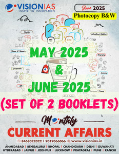 Vision IAS Monthly Magazine Current Affairs JUNE 2025 and MAY 2025 ...