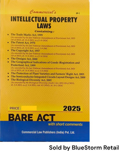 Intellectual Property Laws - Bare Act | Commercial Law Publishers ...