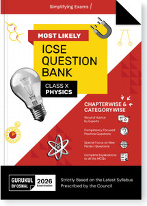 Gurukul By Oswal Physics Most Likely Question Bank ICSE Class 10 Exam 2026 - Chapterwise & Categorywise Topics, Comptency Focused Questions, Expert Advice, PYQs, Latest Syllabus, New Paper Pattern