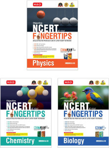 MTG Objective NCERT at your FINGERTIPS Physics, Chemistry & Biology For 2025-2026 Exam (Set of 3) - NCERT NEET Trend Indicator, HOTS MCQs, Rank Predictor & Notes with HD Pages | NEET Books (Based on NCERT Latest Pattern)