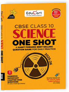 Educart One-shot Science CBSE Class 10 Question Bank 2025-26 on new Syllabus 2026 (Strictly for Boards Exam)