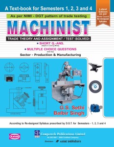 Machinist Trade Theory & Assignment Test Solved Sem 1-4 - ENGLISH ITI
