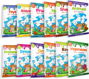 Colouring Book for kids: An Artistic Colouring Book Series Box set of 12