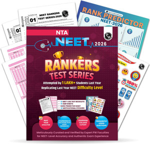 PW NTA 15 NEET Rankers Test Series 2026 | Verified & Curated by Expert Faculties | 15 NEET-Like Test Booklets 15 OMR Sheets Rank Predictor Motivational Stickers Solution Booklet & Statewise Cutoff Guide