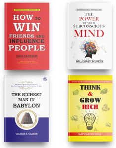 Most Influential Classics of All Time  - erfect Motivational Gift Set ( How to Win Friends & Influence People by Dale Carnegie + The Power of Your Subconscious Mind + Think and Grow Rich + The Richest Man In Babylon)