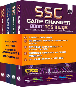 PW SSC Game Changer English, Maths, General Awareness, Reasoning PYQ Combo of 4 Books