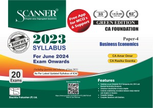 Business Economics (Paper 4 | CA Foundation) Scanner - Including questions and solutions | 2023 Syllabus | Applicable for June 2024 Exam Onwards | Green Edition
