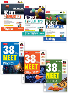 MTG Objective NCERT at your Fingertips & NEET 38 Years PYQ Chapterwise Topicwise Solutions Physics, Chemistry & Biology