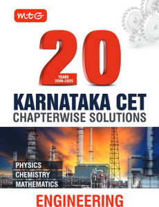 MTG 20 Years (2025-2006) Karnataka CET Chapterwise Solutions Physics, Chemistry & Mathematics | KCET Previous Year Solved Papers | KCET PYQ Book For Engineering Entrance Exam 2026