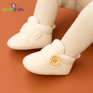 Star Fish Baby Boys & Girls 3 TO 12 Months Comfortable Soft Cotton Party Wear Booties Booties