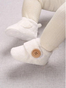 स्टार फिश Baby Boys & Girls 3 TO 12 Months Skin Friendly Comfortable Cotton Booties बूटीज़