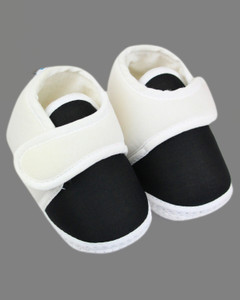 Neska Moda 3 To 12 Months Baby Boys & Baby Girls Cute Soft Cotton Velcro Shoes Booties
