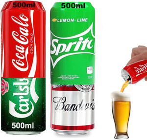 Kidoca Beer Can Cover 500ml, Bear Can Cover, Silicone Sleeve for Soda Tin Cans, 2 Pcs