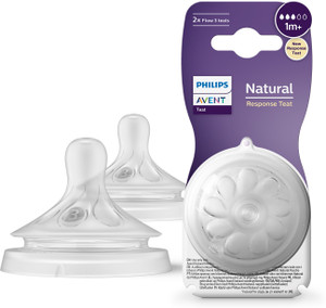 Philips Avent Natural Response Teat SCY963/02 | 1m+ age | Flow 3 | BPA free New Born Flow Nipple
