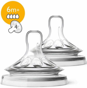 Philips Avent 6 Months+ | Natural Response Bottle Teat | SCY965/02 Fast Flow Nipple
