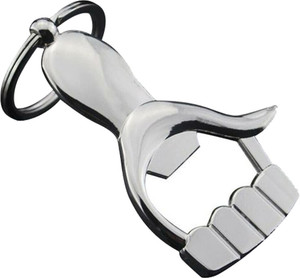 Trimurti Hand Bottle Opener with keyring for men women 304 Silver Stainless Bottle Opener