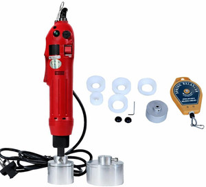 Universal Pack & Code Electric Bottle Capping Machine | Portable Semi-Auto Capper (10–50mm Bottles) Steel Bottle Stopper