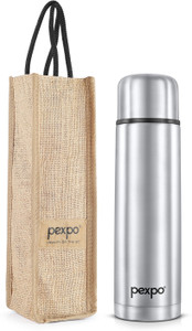 pexpo 750ml 24 Hrs Hot and Cold Flask with Jute-bag Vacuum Insulated Flexo 750 ml Flask