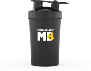 MUSCLEBLAZE Compact , Protein Bottle, Gym , 100% Leakproof 500 ml Plastic Shaker
