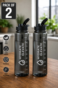 DecorDine 1L Motivational Water Bottle Pack of 2 - Image 6