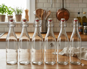 CROCO 1000 ml Glass Water Bottle - Image 2