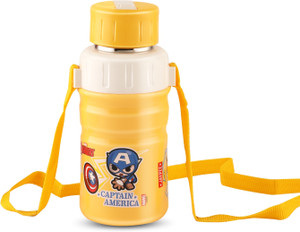 JAYPEE Steel Safe Marvel Avengers Insulated Water bottle for Kids with Strap Multi Use 400 ml Bottle