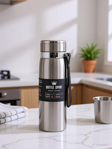 AK10ZONE Stainless Steel Hot and Cold Tea And Coffee Flask, vacuum water bottle flask 800 ml Steel Flask