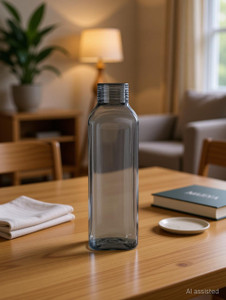 Mataiva Fridge Bottles Plastic Food Grade Premium Quality water bottle set Square Shape 1000 ml Plastic Bottle
