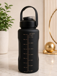 Akkisha Store Hydra Motivational 2L Bottle with Straw - Image 1