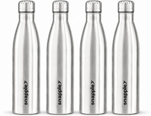 Snapple Hydro Plus Stainless Steel Water Bottle Single Wall ISI Certified 1000 ml Stainless Steel Bottle