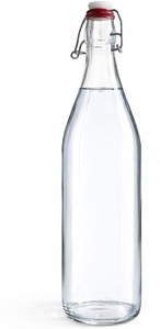 Clever Kitchen 1L Glass Bottle with Cork - Image 6