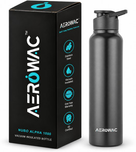 AEROWAC Nubo Alpha Leak Proof Water Bottle For Gym, Office, School | Sports Sipper | 1000 ml Stainless Steel Bottle