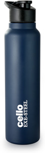 cello Crysta Flip Single Walled Stainless Steel Flask | Leak Proof & BPA Free | 1000 ml