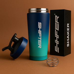 SHIFTER 700ml Black Steel Shaker Bottle - Image 6
