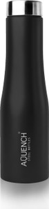 AQUENCH FLOW Stainless Steel Black Coloured Water Bottles (1000ml) 1000 ml Steel Bottle