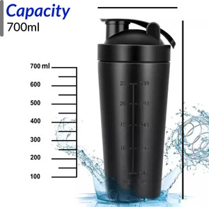 WErFIT Premium Stainless Steel Gym Shaker Bottle for Protein Shake, Sports and Hiking 700 ml Shaker