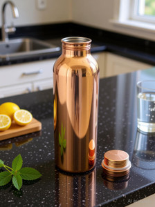 PREMIUM Vip Branded 100% Pure Copper with Cleaning Kid 1000 ml Copper Bottle
