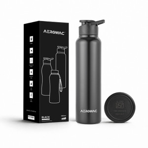 AEROWAC Nubo Alpha Leak Proof Water Bottle For Gym, Office, School | Sports Sipper | 1000 ml