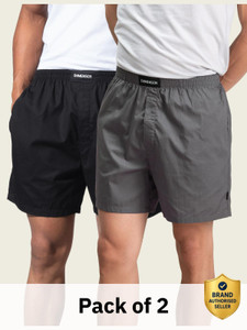 Damensch Cotton Side Pocket Solid Men Boxer