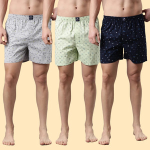 मेट्रोनौट पुरुषों के लिए प्रिंटेड बॉक्सर