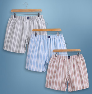 सुपरस्क्वाड पुरुषों के लिए प्रिंटेड, धारीदार बॉक्सर