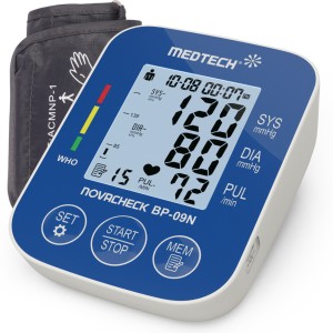 Medtech BP09N BL Portable Automatic Digital Blood Pressure Monitor Machine Portable Automatic Digital Blood Pressure Monitor Machine with USB Port Bp Monitor