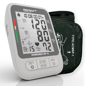 Medtech BP12 Portable Automatic Digital Blood Pressure Monitor Machine with USB Port BP12 Bp Monitor