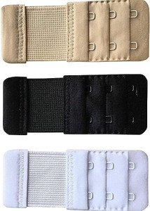 RIVAFLY Bra Hook Extender-2 Hook - 3 Eye (with Extra Elastic) Bra Extensions Hook Extender